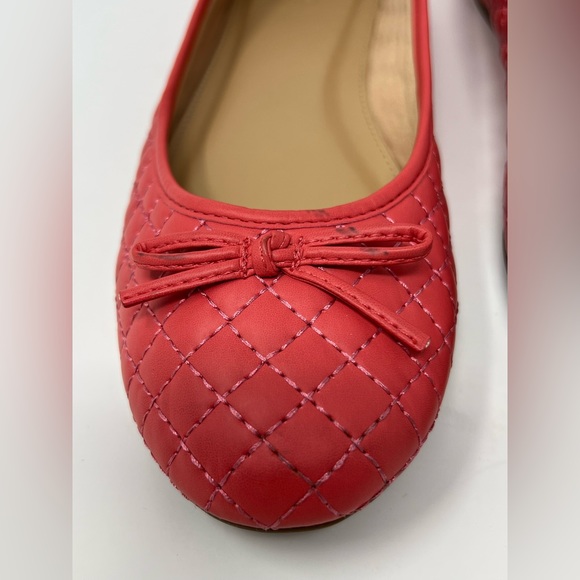 MR. Cat Brazilian Women’s Matelassê Ballet Flat Coral Pink Shoes Slip On Sz 9/39 - Picture 4 of 8